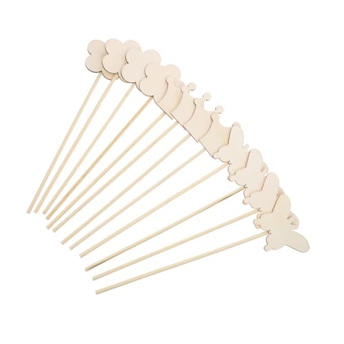 WHAMVOX 12 Stück Teiliges Holz zauberstab Mädchen DIY Feenstäbe mit Blumen Krone Schmetterlingsdesign Kreatives Bastelspielzeug Hand Auge koordination und Fantasie als Mitgebsel für WHAMVOX 12 Stück Teiliges Holz zauberstab Mädchen DIY Feenstäbe mit Blumen Krone Schmetterlingsdesign Kreatives Bastelspielzeug Hand Auge koordination und Fantasie als Mitgebsel für von WHAMVOX