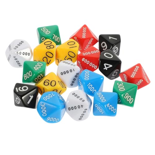 WHAMVOX 18 Stück Teiliges Place Value Würfelspiel aus Robustem Kunststoff Bunte Spielwürfel als Party-Requisiten für Brettspiele Vielseitig Einsetzbar für Zuhause Bar und Ktv Leicht und WHAMVOX 18 Stück Teiliges Place Value Würfelspiel aus Robustem Kunststoff Bunte Spielwürfel als Party-Requisiten für Brettspiele Vielseitig Einsetzbar für Zuhause Bar und Ktv Leicht und von WHAMVOX
