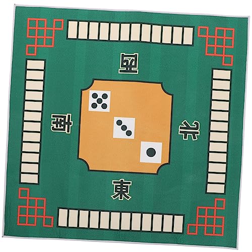 WHAMVOX 1Stk Mahjong-Matte Chinesisches Mahjong-Tischset Cover für Mahjong Paigow Tischset Mahjong-Tisch klappbar Mahjongg Poker tischdecke Gaming pad Spielmatte Pokermatte Tischtuch Green von WHAMVOX