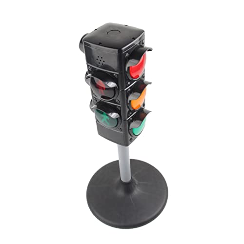 WHAMVOX 1stk Simulierte Ampel Signal Bremslicht-Spielzeug Ampelspielzeug Mini-bremslichtlampe Led-ampel Ampelmodell Puzzle-Spielzeug Kinderhandwerk Rollenspiel Ampel Spielset Plastik Black von WHAMVOX