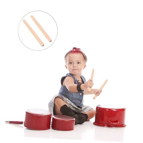 WHAMVOX 2 Paare Holz Rhythmusstäbe für Langlebige Lummi Sticks Percussion Musikspielzeug für Vorschule Kindergarten und Grundschule Geschenk zu Weihnachten und Neujahr WHAMVOX 2 Paare Holz Rhythmusstäbe für Langlebige Lummi Sticks Percussion Musikspielzeug für Vorschule Kindergarten und Grundschule Geschenk zu Weihnachten und Neujahr von WHAMVOX