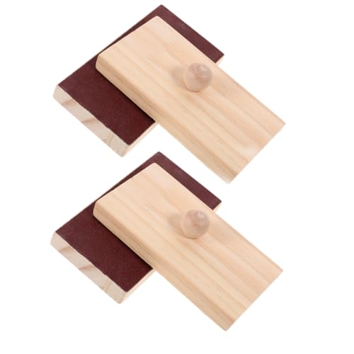 WHAMVOX 2 Paare Holz-sandklötze mit Dual-soundfunktion Tragbare Percussion-Instrumente für Holz-Soundboard Rhythmusspielzeug zur Musikalischen Früherziehung und Koordinationsförderung WHAMVOX 2 Paare Holz-sandklötze mit Dual-soundfunktion Tragbare Percussion-Instrumente für Holz-Soundboard Rhythmusspielzeug zur Musikalischen Früherziehung und Koordinationsförderung von WHAMVOX