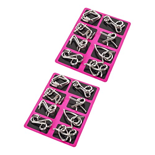 WHAMVOX 2 Sätze Draht Entwirrungs Puzzle Interlock für Erwachsene Stabiles Iq Knobelspiel Konzentration und Logischem Denken WHAMVOX 2 Sätze Draht Entwirrungs Puzzle Interlock für Erwachsene Stabiles Iq Knobelspiel Konzentration und Logischem Denken von WHAMVOX