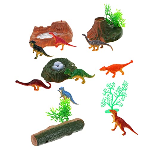 WHAMVOX 2 Sätze Waldmodell Mini-Dinosaurier-Dekore kleine Dinosaurier-Spielzeuge Dino Figuren Dino kinderspielzeug lustige Dinosaurierspielzeuge Dinosaurier-Spielzeug für Kleinkinder Abs von WHAMVOX