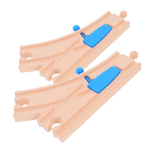 WHAMVOX 2 Stück Holzeisenbahn Weichen Set aus Nachhaltigem Holz mit Blauem Einzelstift Kompatibel mit Gängigen Marken Fördert Motorische Fähigkeiten und Kreatives Spiel für Ab Jahren WHAMVOX 2 Stück Holzeisenbahn Weichen Set aus Nachhaltigem Holz mit Blauem Einzelstift Kompatibel mit Gängigen Marken Fördert Motorische Fähigkeiten und Kreatives Spiel für Ab Jahren von WHAMVOX
