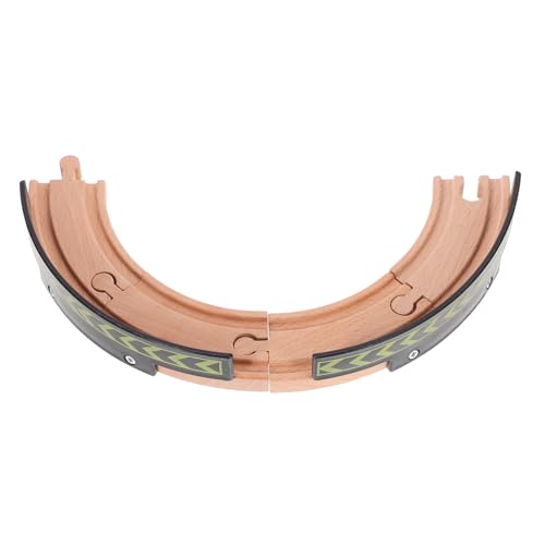 WHAMVOX 2 Stück Holzschienen Kurze Gebogene Schienen Holzbahn DIY Eisenbahn Zubehör für Lernspielzeug Stabile Sichere Holzeisenbahn zum Selberbauen WHAMVOX 2 Stück Holzschienen Kurze Gebogene Schienen Holzbahn DIY Eisenbahn Zubehör für Lernspielzeug Stabile Sichere Holzeisenbahn zum Selberbauen von WHAMVOX