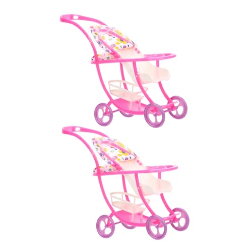 WHAMVOX 2 Stück Kinderwagen Puppen Modell Spielzeug Baby Puppenwagen Spielzeug Baby Puppenwagen Baby Puppenwagen Baby Puppenwagen Und Autositz Baby Puppenwagen Set Baby Puppenwagen Für von WHAMVOX