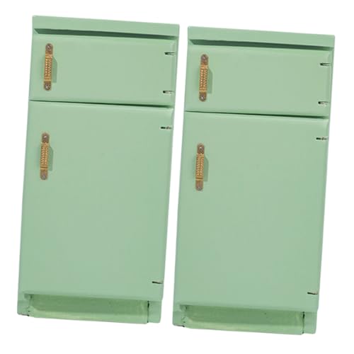 WHAMVOX 2 Stück Maßstab Modell Kühlschrank Küchenzubehör Hellgrün für Kreative Fotografie Rollenspiel und Detailreiche Miniaturdekoration WHAMVOX 2 Stück Maßstab Modell Kühlschrank Küchenzubehör Hellgrün für Kreative Fotografie Rollenspiel und Detailreiche Miniaturdekoration von WHAMVOX