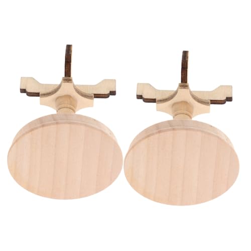 WHAMVOX 2 Stück Miniatur Holz Beistelltisch Set Kleiner Runder Kaffeetisch für Puppenhaus Wohnzimmer Naturbelassenes Holz Detailgetreue Miniaturmöbel für Kreative Szenengestaltung WHAMVOX 2 Stück Miniatur Holz Beistelltisch Set Kleiner Runder Kaffeetisch für Puppenhaus Wohnzimmer Naturbelassenes Holz Detailgetreue Miniaturmöbel für Kreative Szenengestaltung von WHAMVOX