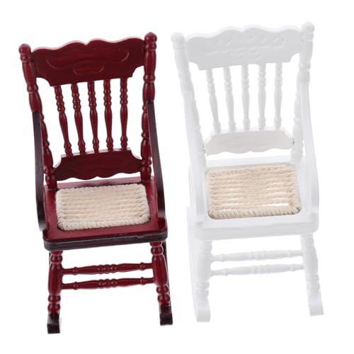 WHAMVOX 2 Stück Miniaturstühle Für Puppenhaus Ministuhl Kleiner Schaukelstuhl Mini Hausstuhl Miniaturstuhlfiguren Kleiner Schaukelstuhl Mini Dekorationen WHAMVOX 2 Stück Miniaturstühle Für Puppenhaus Ministuhl Kleiner Schaukelstuhl Mini Hausstuhl Miniaturstuhlfiguren Kleiner Schaukelstuhl Mini Dekorationen von WHAMVOX