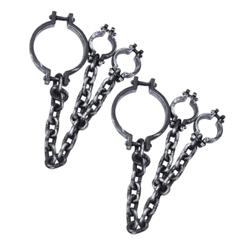 WHAMVOX 2 Stück Plastik Halloween Realistische Gefängnis Handschellen Horror Kostüm Requisite für Halloween-Kostümpartytricks und Spukhaus Dekoration Langlebig und Vielseitig Einsetzbar WHAMVOX 2 Stück Plastik Halloween Realistische Gefängnis Handschellen Horror Kostüm Requisite für Halloween-Kostümpartytricks und Spukhaus Dekoration Langlebig und Vielseitig Einsetzbar von WHAMVOX