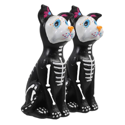 WHAMVOX 2 Stück Teiliges Halloween Party Deko aus Stabilem Resin Niedliche Kleine Hundeskulpturen Glatte Oberfläche Kinderfreundliche Spielrequisiten Kreative Tierornamente für Halloween WHAMVOX 2 Stück Teiliges Halloween Party Deko aus Stabilem Resin Niedliche Kleine Hundeskulpturen Glatte Oberfläche Kinderfreundliche Spielrequisiten Kreative Tierornamente für Halloween von WHAMVOX