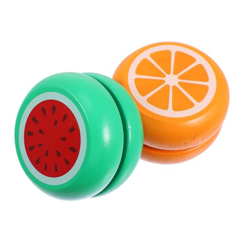 WHAMVOX 2 Stück Teiliges Holz Yo-yo für Pädagogisch Robust und Handlich Cartoon Design in Orange und Fördert Fingerfertigkeit und Spielerisches Lernen WHAMVOX 2 Stück Teiliges Holz Yo-yo für Pädagogisch Robust und Handlich Cartoon Design in Orange und Fördert Fingerfertigkeit und Spielerisches Lernen von WHAMVOX