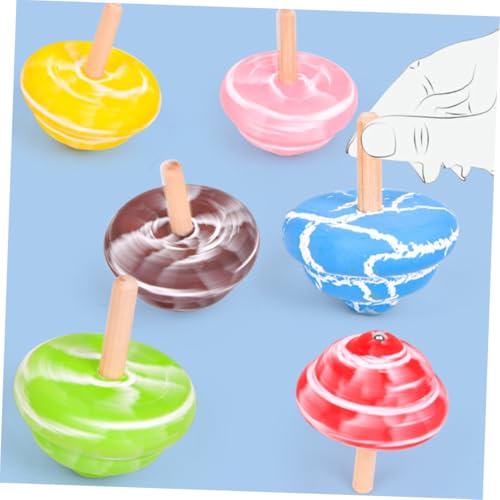 WHAMVOX 2 Stück Teiliges Holzkreisel Motorikförderndes aus Hochwertigem Holz Farbenfroher Lernkreisel mit Langanhaltender Drehung Pädagogisches Geschenk für Jungen und Mädchen WHAMVOX 2 Stück Teiliges Holzkreisel Motorikförderndes aus Hochwertigem Holz Farbenfroher Lernkreisel mit Langanhaltender Drehung Pädagogisches Geschenk für Jungen und Mädchen von WHAMVOX