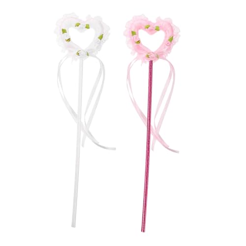 WHAMVOX 2 Stück Teiliges Leuchtende für Mädchen Herzförmige Feenstäbe als Partydekoration Cosplay Accessoires für Bühnenauftritte und Geburtstagsfeiern in und Weiß WHAMVOX 2 Stück Teiliges Leuchtende für Mädchen Herzförmige Feenstäbe als Partydekoration Cosplay Accessoires für Bühnenauftritte und Geburtstagsfeiern in und Weiß von WHAMVOX