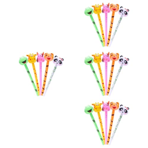 WHAMVOX 20 Stk Aufblasbares Tier für Kinder Kinderschwimmbad tiere stick aufblasbares Stockpferd aufblasbares pferd ballonie kidsballonie spielzeug Ballongas von WHAMVOX