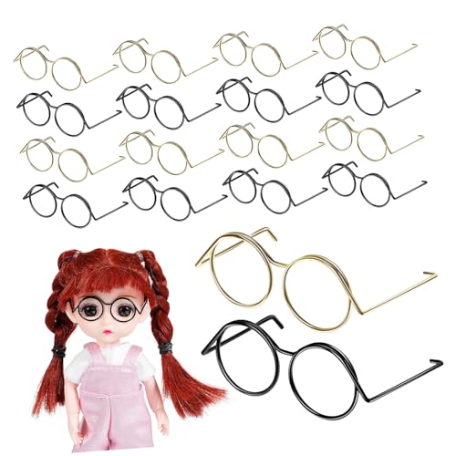 WHAMVOX 20 Stück Teiliges Miniatur Brillen aus Kupfer in Gold und Schwarz Schmuck für Puppenkostüme Vielseitige Accessoires für Basteln und Fotorequisiten WHAMVOX 20 Stück Teiliges Miniatur Brillen aus Kupfer in Gold und Schwarz Schmuck für Puppenkostüme Vielseitige Accessoires für Basteln und Fotorequisiten von WHAMVOX