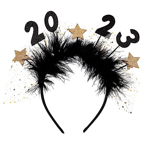 WHAMVOX 2023 Neujahrs Haarreif Mit Sternen Delikates Party Haarband Für Frauen Und ädchen Festliche Haarschmuck Dekoration Für Neujahrsfeiern Und Events von WHAMVOX