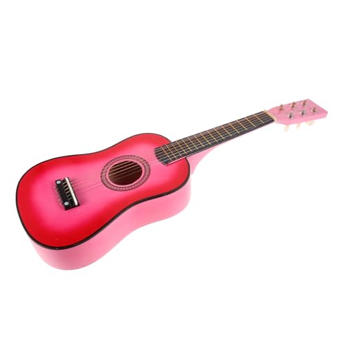 WHAMVOX Akustikgitarre Für Anfänger 6 Saitige Folk Gitarre Für Musikinstrument Pink Ideal Für Musikalische Früherziehung von WHAMVOX