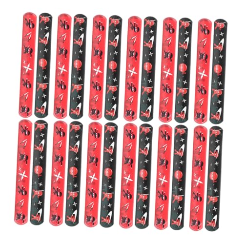 WHAMVOX 24 Stück Teiliges Ninja Slap Armband für Leichte und Stabile PVC Schnapparmbänder Party Mitgebsel und Geschenk für Geburtstag Ninja Muster Einfache Handhabung Langlebig und Sicher WHAMVOX 24 Stück Teiliges Ninja Slap Armband für Leichte und Stabile PVC Schnapparmbänder Party Mitgebsel und Geschenk für Geburtstag Ninja Muster Einfache Handhabung Langlebig und Sicher von WHAMVOX