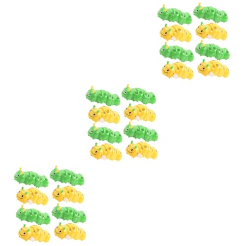 WHAMVOX 24 Teiliges Raupenspielzeug Gehirnspielzeug Spielzeug Für Kleinkinder Raupe Aufziehtier Aufziehspielzeug Lernspielzeug Kinderaufziehspielzeug Neuheit Aufziehspielzeug von WHAMVOX
