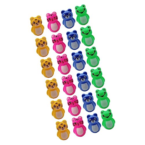 WHAMVOX 24st Becher Spielzeug Desktop-Ornament Babytiere Spielen Ben Sensorisches Babyspielzeug 6-12 Monate Hausbecherverzierung Flattern Mini-Tumbler-Spielzeug Mini-Becher Menschen Abs von WHAMVOX