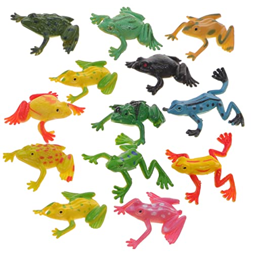 WHAMVOX 24st Simulationsfrosch Spielzeuge Frösche Spielzeug Garten Frosch Dekor Spielzeug Für Kinder Frösche Lernspielzeug Waldtiere Spielzeug Realistisches Froschspielzeug Tiermodell PVC von WHAMVOX