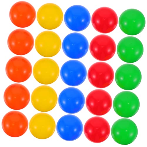 WHAMVOX 25St Lotteriekugel tischtennisball tischfussball The Event Ziehungskugeln durchsichtige Kugeln Zahlenball Bunte Bingokugeln Korb Spielzeug Plastikkugeln Tombola-Bälle PVC von WHAMVOX