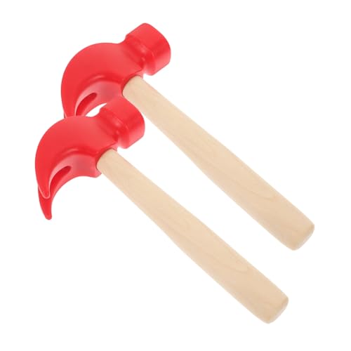 WHAMVOX 2St Holzspielzeug für Kinder Spielzeug Kleinkindspielzeug Kinderhammer Knete Spielzeughammer Pädagogisches Spielzeug Werkzeug Mallet-Spielzeug kleine Schlagspielzeuge hölzern von WHAMVOX