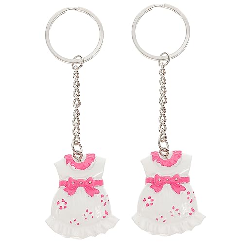 WHAMVOX 2St Schlüsselanhänger rosa Geschenkanhänger Mädchen Junge elegant würfelunterlage leichte Babyparty-Gastgeschenke für Jungen danke Tags für Gefälligkeiten Harz von WHAMVOX