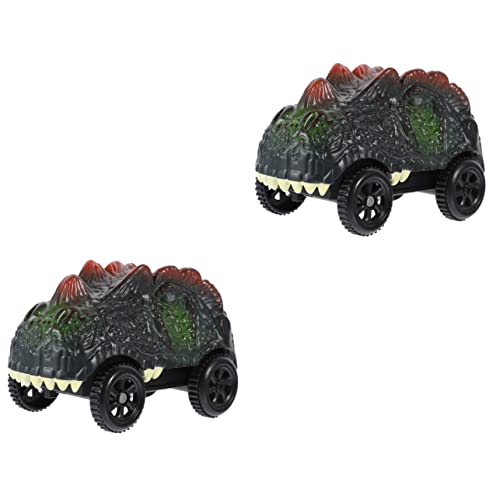 WHAMVOX 2st Dinosaurier-Auto Dinosaurierfiguren Cartoon-Rennwagen Elektroauto Für Kinder Mini-tierspielzeug Tiere Spielzeug Dino-Auto-Spielzeug Rc Auto Spielzeug Kinderautos Abs Green von WHAMVOX