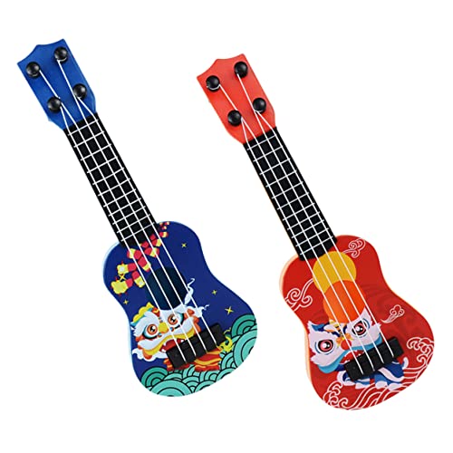 WHAMVOX 2st Mini-Gitarre Kleinkindgitarre Aus Kunststoff Ukulele Für Kinder Anfänger Gitarre Für Kinder Im Alter Von 5-9 Jahren Kleine Gitarre Gitarrenkinder Im Alter Von 5-9 Jahren Abs von WHAMVOX