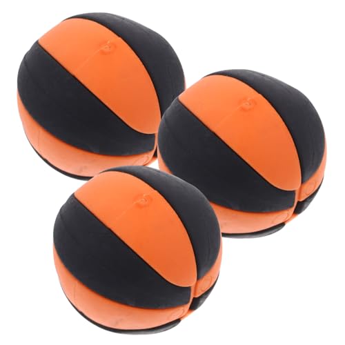 WHAMVOX 3 Stück Mini Sportball Statuen Gummi Miniatur Basketbälle Mini Basketbälle Puppenhaus Basketbälle von WHAMVOX