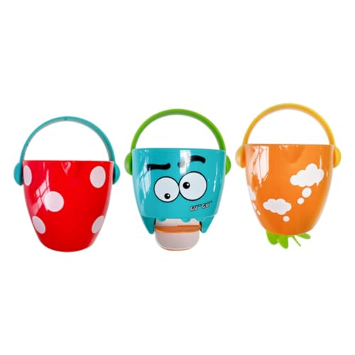 WHAMVOX 3 Stück Teiliges Badewannenspielzeug Cartoon Wasser Eimer mit Drehbarem Bodenroller Badespaß für Kleinkinder Sicher und Sensorisch Fördernd WHAMVOX 3 Stück Teiliges Badewannenspielzeug Cartoon Wasser Eimer mit Drehbarem Bodenroller Badespaß für Kleinkinder Sicher und Sensorisch Fördernd von WHAMVOX