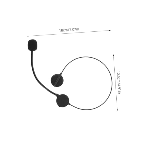 WHAMVOX 3 Stück Teiliges Cosplay Mikrofon Headset Prop Realistisch Gestaltetes Bühnenkostüm Zubehör für Halloween Karneval Party und Rock Star Verkleidung WHAMVOX 3 Stück Teiliges Cosplay Mikrofon Headset Prop Realistisch Gestaltetes Bühnenkostüm Zubehör für Halloween Karneval Party und Rock Star Verkleidung von WHAMVOX