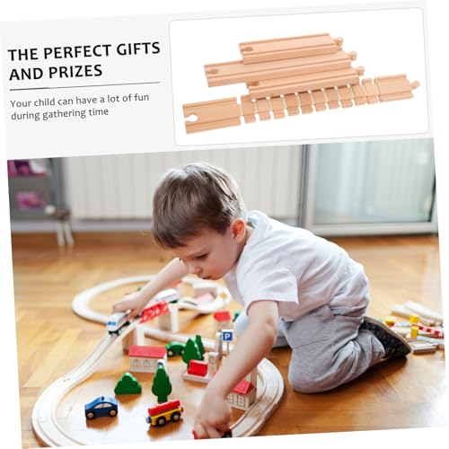WHAMVOX 3 Stück Teiliges Holz schienen Holzeisenbahnen Langlebige Zuggleise aus Hochwertigem Holz Einfache Erweiterung von Eisenbahnstrecken Kindgerechtes Zubehör für Jungen und Mädchen WHAMVOX 3 Stück Teiliges Holz schienen Holzeisenbahnen Langlebige Zuggleise aus Hochwertigem Holz Einfache Erweiterung von Eisenbahnstrecken Kindgerechtes Zubehör für Jungen und Mädchen von WHAMVOX