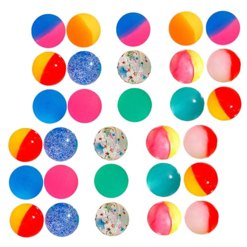 WHAMVOX 30St Kinder Hüpfball flummies f�r kinder hupfball für kinder Spielzeug Bouncy Balls Kinderspielzeug Spielzeuge Spielzeug mit springenden Bällen bunte elastische Bälle Plastik von WHAMVOX