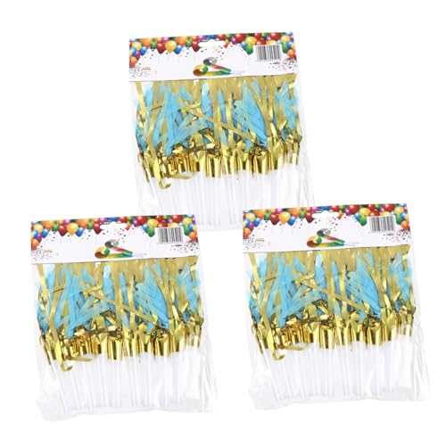 WHAMVOX 30st Papier Quasten Blasen Drachen Bunte Quastenpfeife Partypfeife Für Kinder Partyplatzer Und Krachmacher Partykrachmacher Gesäumte Krachmacher Partypfeifen Party-requisite Blue von WHAMVOX