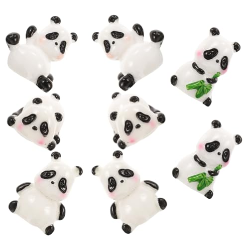 WHAMVOX 32 STK Mini-Panda-Ornament Miniatur-tierfiguren Panda-Dekoration Tisch-Panda-Statue Tierfiguren Zum Sammeln Panda-geburtstagsdekoration Garten-Panda-Figur Mini-Panda-Figuren Harz von WHAMVOX