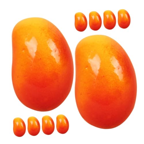 WHAMVOX 32 Stück Lebensechte Mini-mangos-Verzierungen, Falsche Mini-früchte, Requisiten, Künstliche Mini-mangos von WHAMVOX