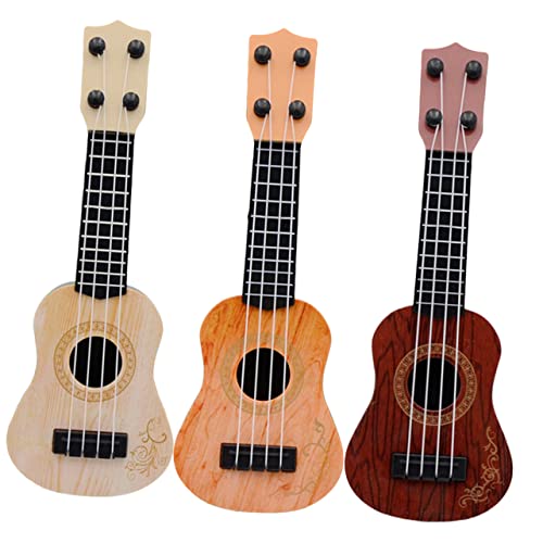 WHAMVOX 3St Mini-Ukulele gefälschte Gitarre Kinder-Ukulele kinderinstrumente Kinder musikinstrumente Kinderspielzeug akustische Gitarre Musikinstrumente für Kinder Spielzeug Gitarre von WHAMVOX