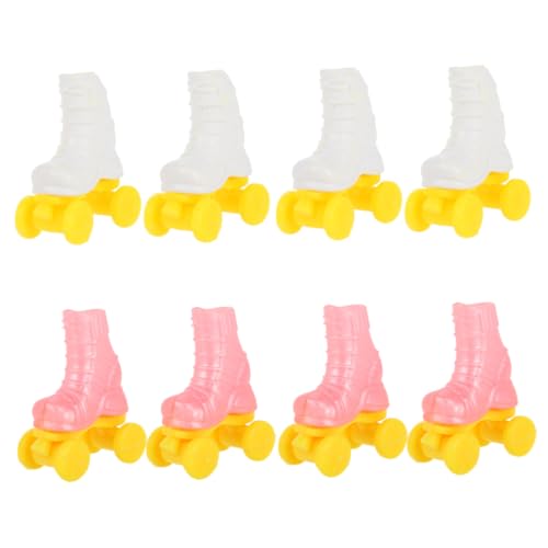 WHAMVOX 4 Paare Miniatur Rollschuhe für Puppen Bunte Kunststoff Rollschuhe als Puppendekor Zubehör Detailreich Gestaltete für Bastelarbeiten und Puppenhaus Deko WHAMVOX 4 Paare Miniatur Rollschuhe für Puppen Bunte Kunststoff Rollschuhe als Puppendekor Zubehör Detailreich Gestaltete für Bastelarbeiten und Puppenhaus Deko von WHAMVOX