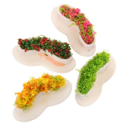 WHAMVOX 4 Stück Miniatur Puppenhaus Sitzbank mit Blumenbeet Design Realistische Kleine Gartenbank Deko für Miniatur szenen Sandtisch DIY und Puppenhaus Ausstattung WHAMVOX 4 Stück Miniatur Puppenhaus Sitzbank mit Blumenbeet Design Realistische Kleine Gartenbank Deko für Miniatur szenen Sandtisch DIY und Puppenhaus Ausstattung von WHAMVOX