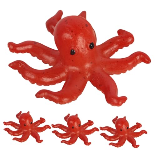 WHAMVOX 4 Stück Teiliges Miniatur Octopus Figuren PVC Realistische Tischdekoration Meeresmotiv Desktop Dekorationsobjekt für Zuhause und Garten WHAMVOX 4 Stück Teiliges Miniatur Octopus Figuren PVC Realistische Tischdekoration Meeresmotiv Desktop Dekorationsobjekt für Zuhause und Garten von WHAMVOX
