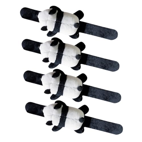 WHAMVOX 4 Stück Teiliges Panda Plüsch Slap Armband für Weiches Stofftier Armband mit Hautfreundlichem Material Verstellbar Lustiges Partyzubehör und Niedliches Geschenk für Jungen und WHAMVOX 4 Stück Teiliges Panda Plüsch Slap Armband für Weiches Stofftier Armband mit Hautfreundlichem Material Verstellbar Lustiges Partyzubehör und Niedliches Geschenk für Jungen und von WHAMVOX