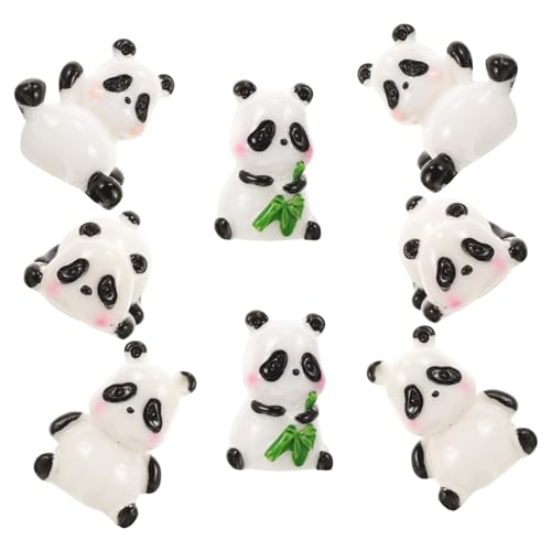 WHAMVOX 40 STK Mini-Panda-Ornament Panda-Modell Miniatur-tierfiguren Tisch-Panda-Statue Panda-spielzeugfigur Desktop-Panda-Dekoration Panda-skulptur Mini-Panda-Figuren Panda-Puppe Harz von WHAMVOX