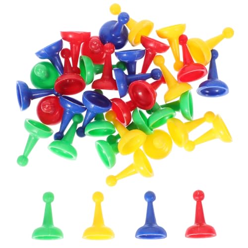 WHAMVOX 40 Stück Spielfiguren Brettspiele Spielfiguren Spielmarken Spielzubehör Spielsteine ​​Für Brettspiel Schach Ersatzspielkomponente Spielzubehör Spielfiguren Schachbrett von WHAMVOX