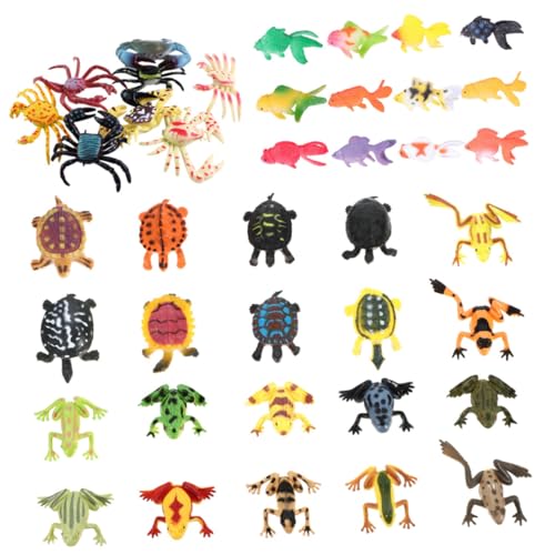 WHAMVOX 40 Stück Teiliges Handbemalte Tiermodelle aus Kunststoff Bunte Mini meeresbewohner Dekorieren Leicht Geruchlos als Lernspielzeug und Wohnaccessoire WHAMVOX 40 Stück Teiliges Handbemalte Tiermodelle aus Kunststoff Bunte Mini meeresbewohner Dekorieren Leicht Geruchlos als Lernspielzeug und Wohnaccessoire von WHAMVOX