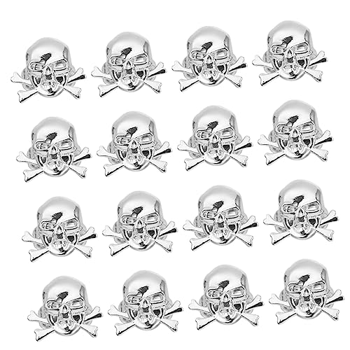 WHAMVOX 48St Piraten ring gotischer Schädelring Totenkopfringe Schmuck-Kits halloween costume halloween kleidung Spielzeuge Schädelring für Kinder Halloween-Piratenschädelringe Plastik von WHAMVOX