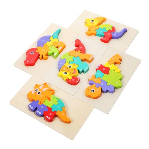 WHAMVOX 5 Sets Holzpuzzles Für Kleinkinder Kinderpuzzles Spielzeug Für Kleinkinder Kinderspielzeug Kinderspielzeug Lernpuzzle Für Kinder Lernpuzzle Spielzeug Für Kinder von WHAMVOX